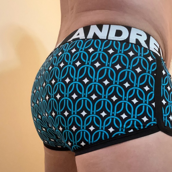 Andrew Christian Ace Boxer Briefs with Geometric Pattern - Picture 3 of 4